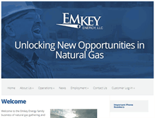 Tablet Screenshot of emkeyenergy.com
